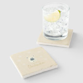 Weihnachtsmotiv No. 4 Steinuntersetzer (Seitenansicht)