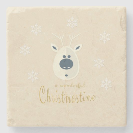 Weihnachtsmotiv No. 4 Steinuntersetzer (Vorderseite)