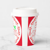 Weihnachtsmotiv Papiertasse (mit optionalem Deckel Pappbecher (Links)