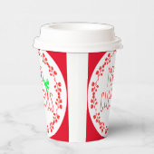 Weihnachtsmotiv Papiertasse (mit optionalem Deckel Pappbecher (Rechts)