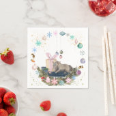 Weihnachtsmotiv Servietten mit Pferdebild (Beispiel)