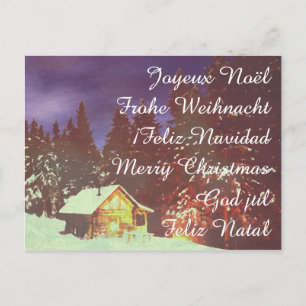 Weihnachtsmotiv Winterwunderland Feiertagspostkarte