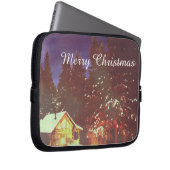Weihnachtsmotiv Winterwunderland Laptopschutzhülle (Vorne Rechts)