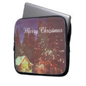 Weihnachtsmotiv Winterwunderland Laptopschutzhülle (Vorderseite Links)