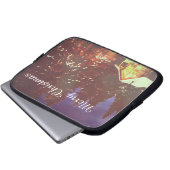 Weihnachtsmotiv Winterwunderland Laptopschutzhülle (Vorne Knopf)