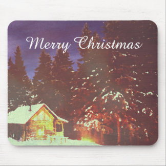 Weihnachtsmotiv Winterwunderland Mousepad
