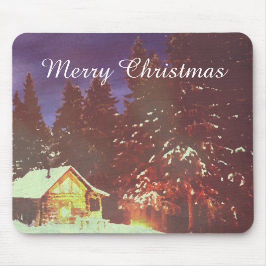 Weihnachtsmotiv Winterwunderland Mousepad (Vorne)
