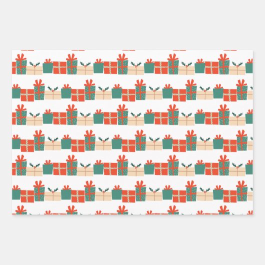 Weihnachtsmotive Geschenkpapier Set (Vorderseite 3)