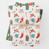 Weihnachtsmotive Geschenkpapier Set (Beispiel)