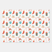 Weihnachtsmotive Geschenkpapier Set (Vorderseite)