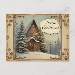 Weihnachtsmotive im Antikstil von Anfang des 20. J Feiertagspostkarte