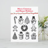 Weihnachtsmotive Kinder-Farbseite (Stehend Vorderseite)