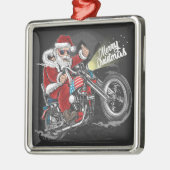 Weihnachtsmotorrad Ornament Aus Metall (Links)