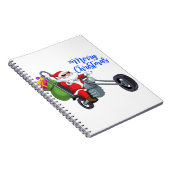 Weihnachtsmotorrad santa notizblock (Rechte Seite)