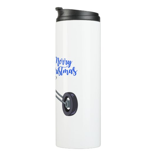 Weihnachtsmotorrad santa thermosbecher (Nach rechts gedreht)