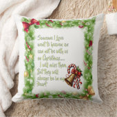 Weihnachtsmotto Kissen (Decke)