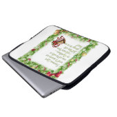 Weihnachtsmotto Laptopschutzhülle (Vorne Knopf)