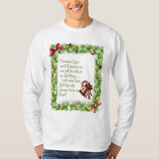 Weihnachtsmotto T-Shirt (Vorderseite)