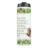 Weihnachtsmotto Thermosbecher (Vorderseite)