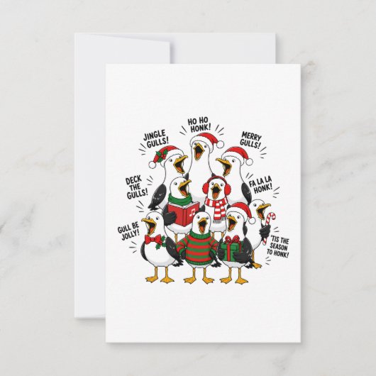 Weihnachtsmöwenchor Einladung (Vorderseite)