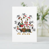 Weihnachtsmöwenchor Einladung (Stehend Vorderseite)
