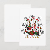 Weihnachtsmöwenchor Einladung (Vorne/Hinten)