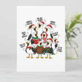 Weihnachtsmöwenchor Einladung (Stehend Vorderseite)