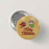 Weihnachtsmuffin Button (Vorne & Hinten)