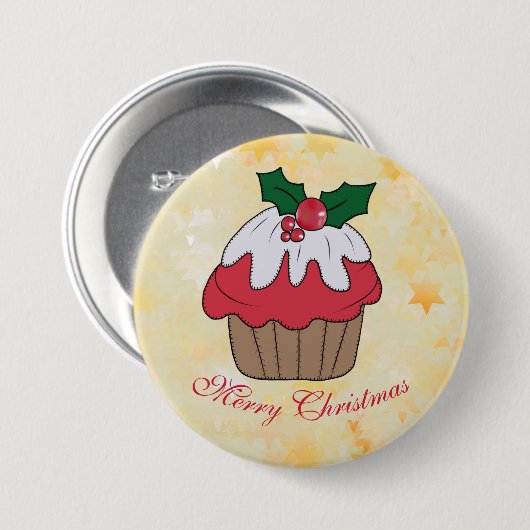 Weihnachtsmuffin Button (Vorne & Hinten)