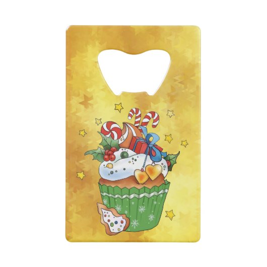 Weihnachtsmuffin  geldbeutel flaschenöffner (Vorderseite)