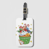 Weihnachtsmuffin  gepäckanhänger (Vorderseite Vertikal)
