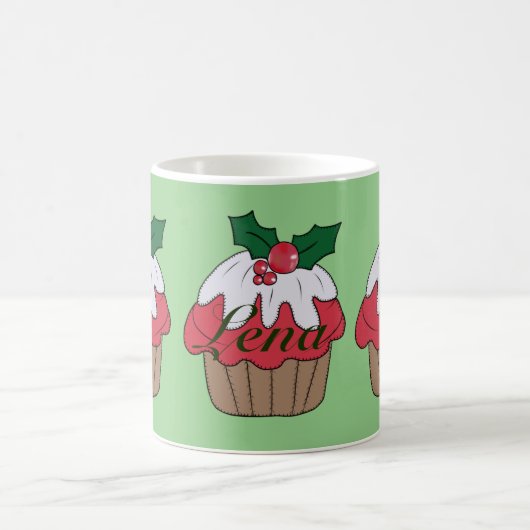 Weihnachtsmuffin, personalisiert kaffeetasse (Mittel)