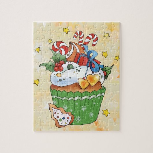 Weihnachtsmuffin Puzzle (Vertikal)