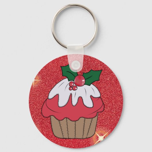 Weihnachtsmuffin Schlüsselanhänger (Vorderseite)