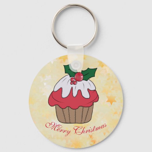 Weihnachtsmuffin Schlüsselanhänger (Vorderseite)