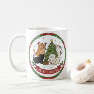 Weihnachtsmug für Katzenliebhaber - Weihnachtsgesc Kaffeetasse
