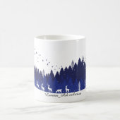 Weihnachtsmug in Blau Kaffeetasse (Mittel)