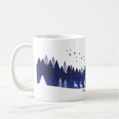 Weihnachtsmug in Blau Kaffeetasse (Links)