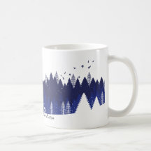 Weihnachtsmug in Blau