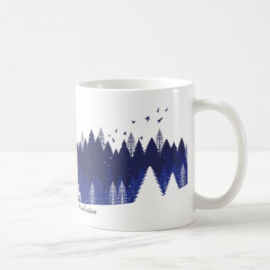 Weihnachtsmug in Blau Kaffeetasse (Rechts)