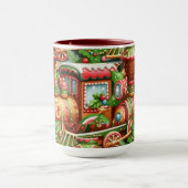 Weihnachtsmug mit Lebkuchenzug Tasse (Zentrum)