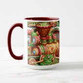Weihnachtsmug mit Lebkuchenzug Tasse (Links)