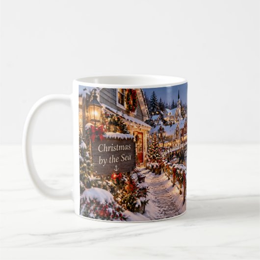 Weihnachtsmug mit Meerblick Kaffeetasse (Links)