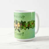 Weihnachtsmug Retro-Stil Kaffeetasse (VorderseiteRechts)