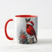 Weihnachtsmug Sublimationsdesign mit Kardinal Tasse (Links)