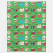Weihnachtsmugs Fleece-Decke Fleecedecke (Vorderseite)