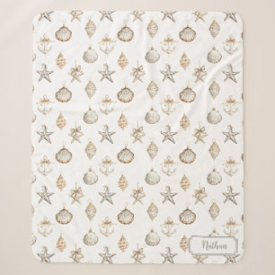 Weihnachtsmuschel-Ornamente Feiertag Sherpadecke
