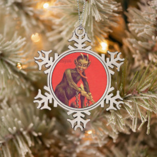 Weihnachtsmuschel Schneeflocken Zinn-Ornament