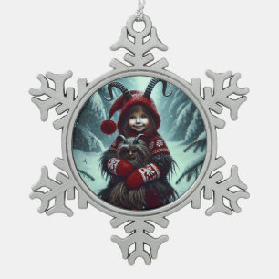 Weihnachtsmuschel Schneeflocken Zinn-Ornament