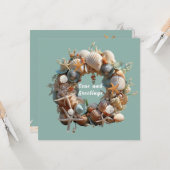Weihnachtsmuscheln Starfish Sand Dollars Tropical Karte (Vorderseite/Rückseite Beispiel)